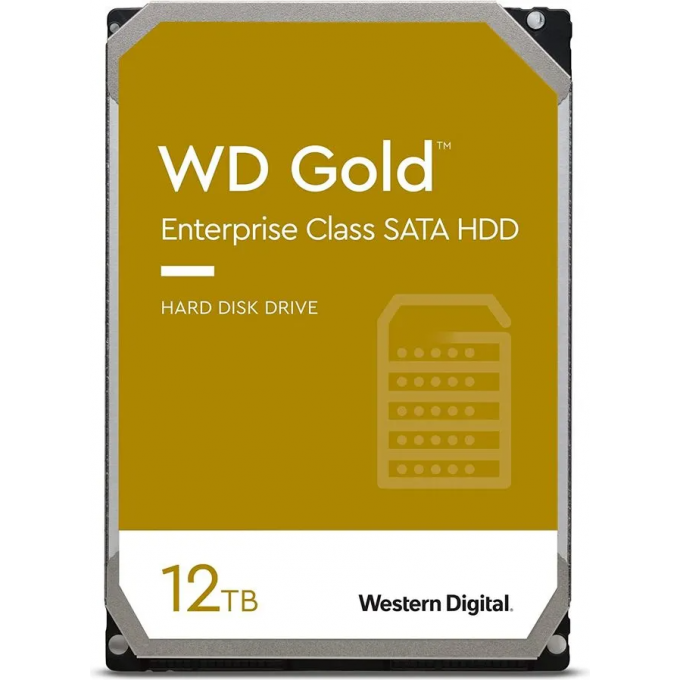 Жесткий диск WESTERN DIGITAL GOLD , 12ТБ, HDD, SATA III, 3.5" WD121KRYZ Жесткий диск WESTERN DIGITAL GOLD , 12ТБ, HDD, SATA III, 3.5" WD121KRYZ