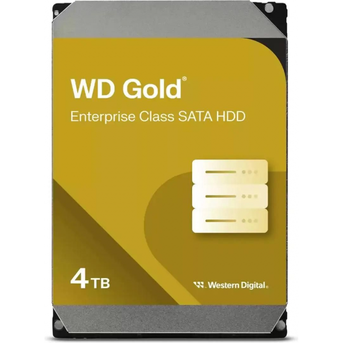 Жесткий диск WESTERN DIGITAL Gold , 4ТБ, HDD, SATA III, 3.5" WD4004FRYZ Жесткий диск WESTERN DIGITAL Gold , 4ТБ, HDD, SATA III, 3.5" WD4004FRYZ
