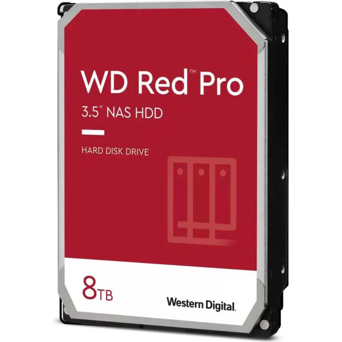 Жесткий диск WESTERN DIGITAL RED PRO , 8ТБ, HDD, SATA III, 3.5" WD8003FFBX Жесткий диск WESTERN DIGITAL RED PRO , 8ТБ, HDD, SATA III, 3.5" WD8003FFBX