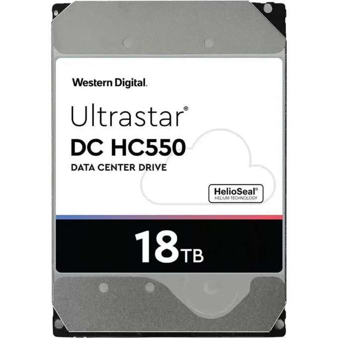 Жесткий диск WESTERN DIGITAL ULTRASTAR DC HC550 WUH721818ALE6L4, 18ТБ, HDD, SATA III, 3.5" 0F38467 Жесткий диск WESTERN DIGITAL ULTRASTAR DC HC550 WUH721818ALE6L4, 18ТБ, HDD, SATA III, 3.5" 0F38467