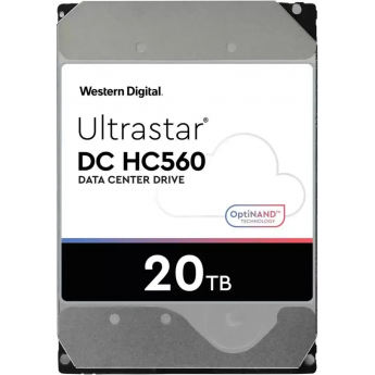 Жесткий диск WESTERN DIGITAL ULTRASTAR DC HC560 WUH722020BLE6L4, 20ТБ, HDD, SATA III, 3.5"
