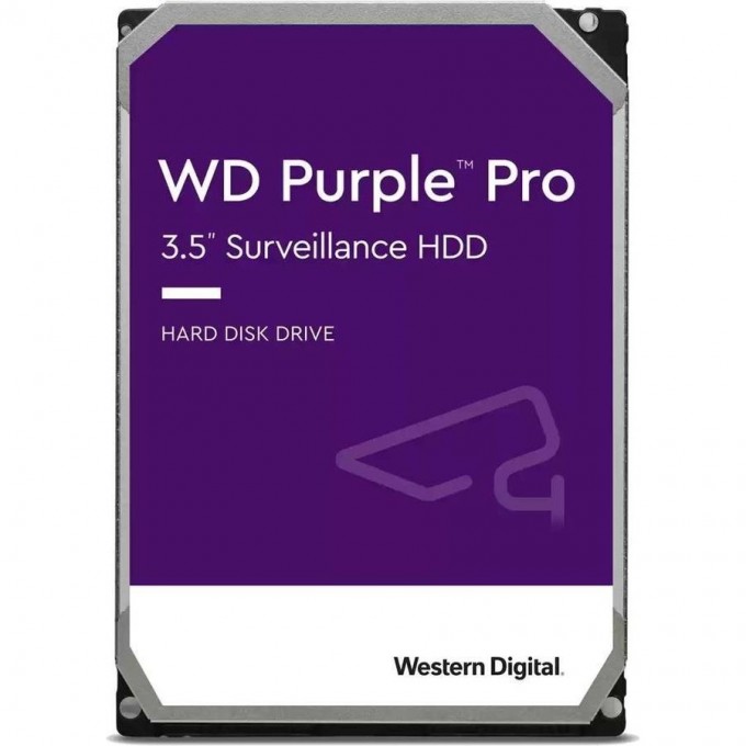 Жесткий диск WESTERN DIGITAL VIDEO PURPLE PRO SATA-III 12Tb 256Mb 3.5" WD121PURP Жесткий диск WESTERN DIGITAL VIDEO PURPLE PRO SATA-III 12Tb 256Mb 3.5" WD121PURP